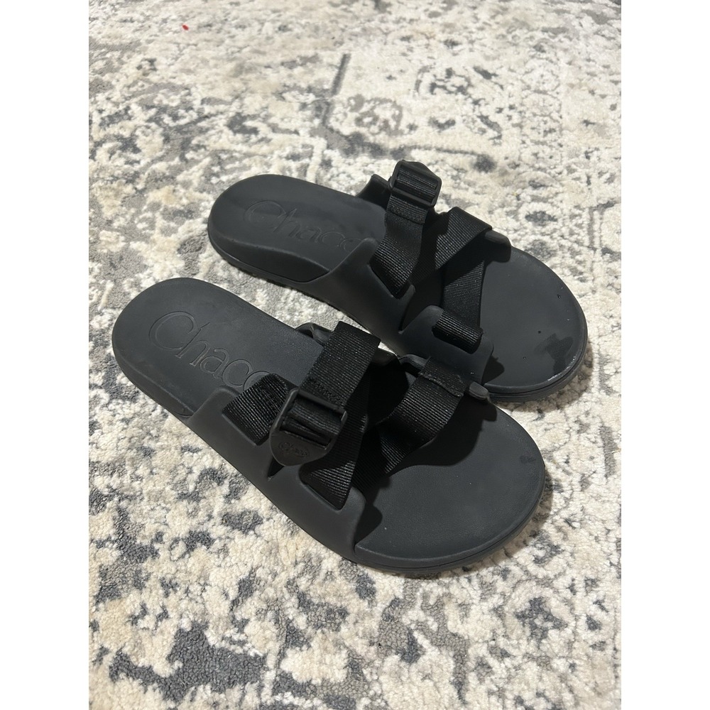 Men's Black Chaco Slides Size 11
